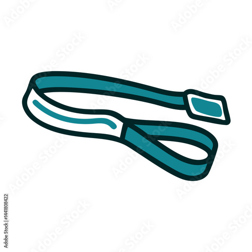 Resistance band for fitness training, flexible exercise tool for strength and conditioning workouts
