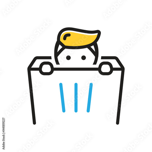 Multi color icon for hide
