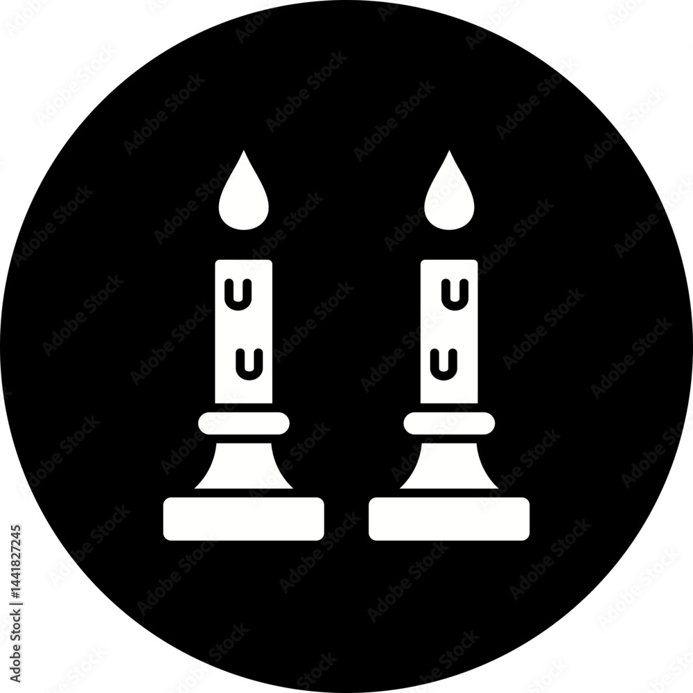 Obraz premium Candles Icon