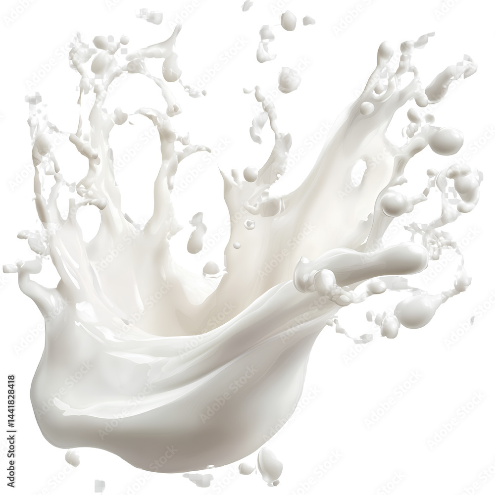 Milk splash isolated on transparent background Milk splash isolated on transparent background