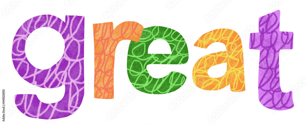 colorful alphabet text great colorful alphabet text great