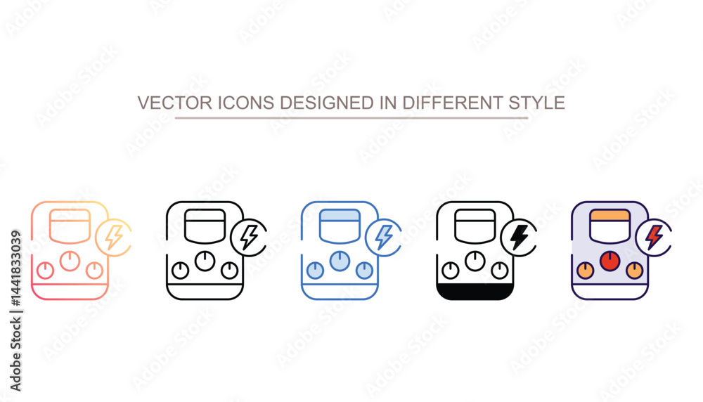 Inverter icon design with white background stock illustration Inverter icon design with white background stock illustration