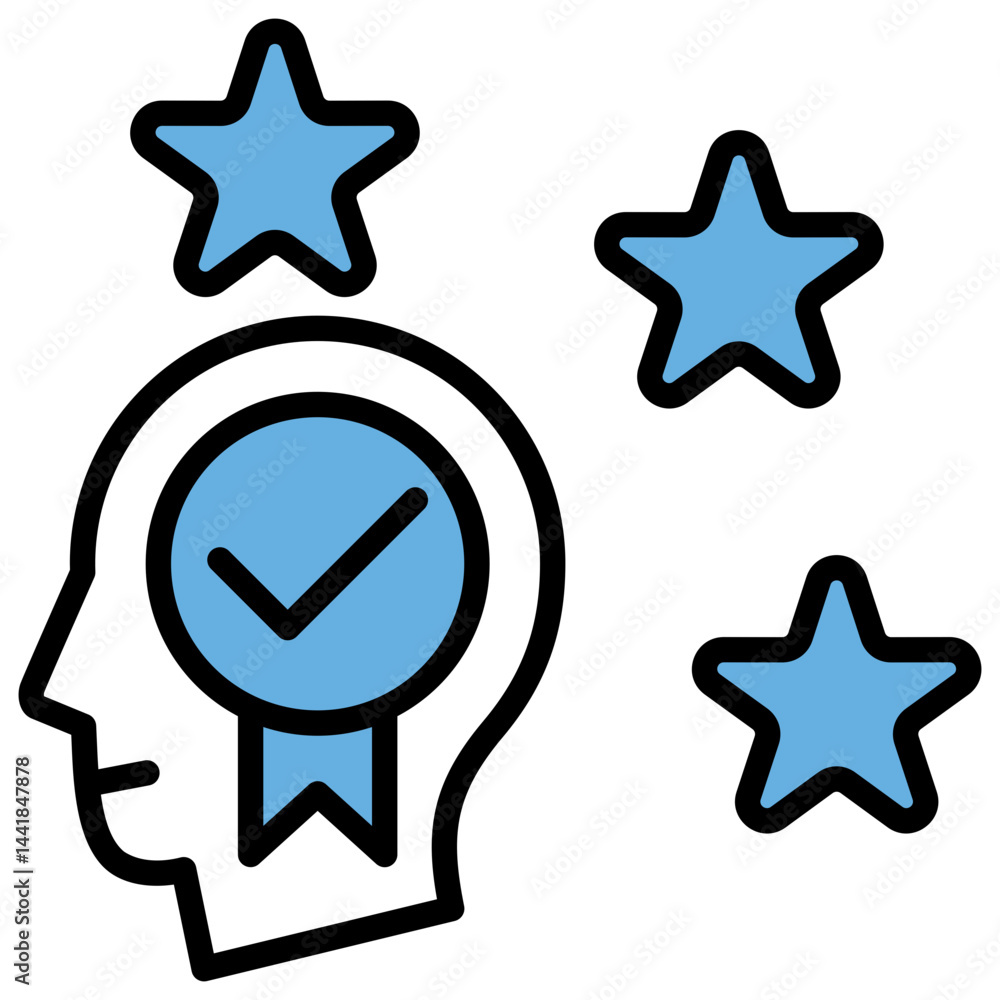 Experience Blue Black Icon Experience Blue Black Icon