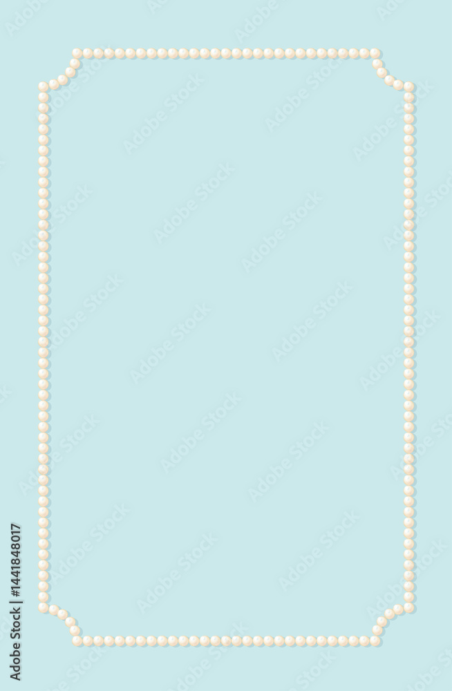 Pearl frame. Pastel color background. Subtle shadow. Perfect for creating letter paper, wedding invitations, welcome boards, food menus, and other elegant paper items. Pearl frame. Pastel color background. Subtle shadow. Perfect for creating letter paper, wedding invitations, welcome boards, food menus, and other elegant paper items.