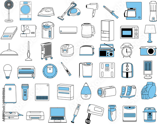 電化製品イラスト素材セット