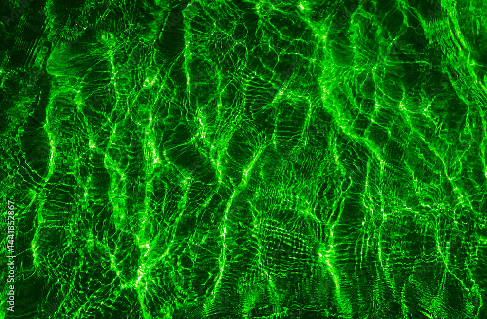 vivid green water abstract background