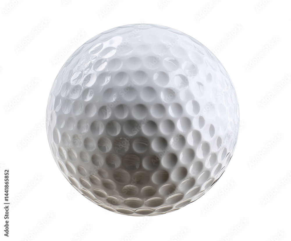Golf ball for sport and recreation activities on the course on a transparent background, cut out Golf ball for sport and recreation activities on the course on a transparent background, cut out
