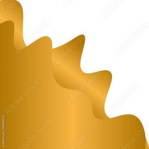 Gold Wave Curve Corner
