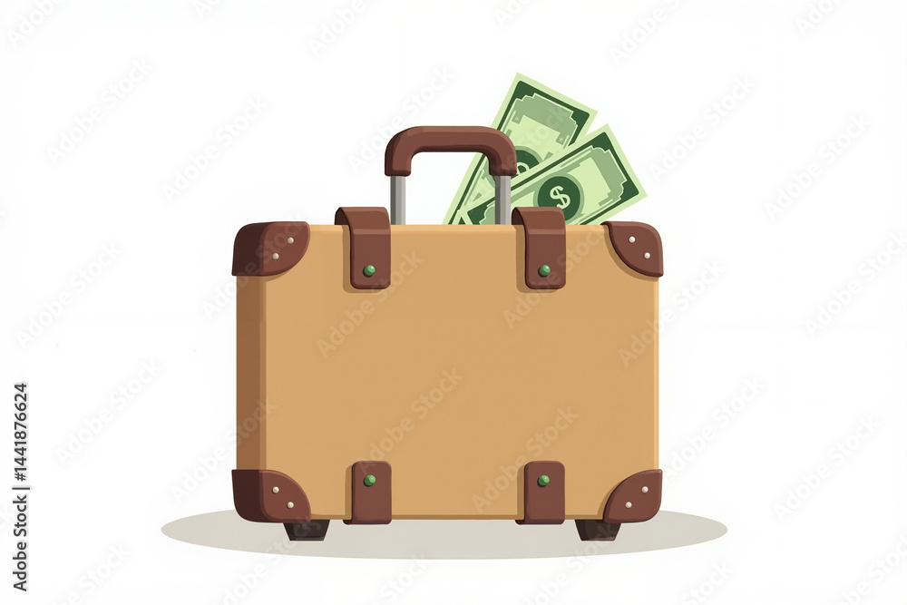 Suitcase full of money
