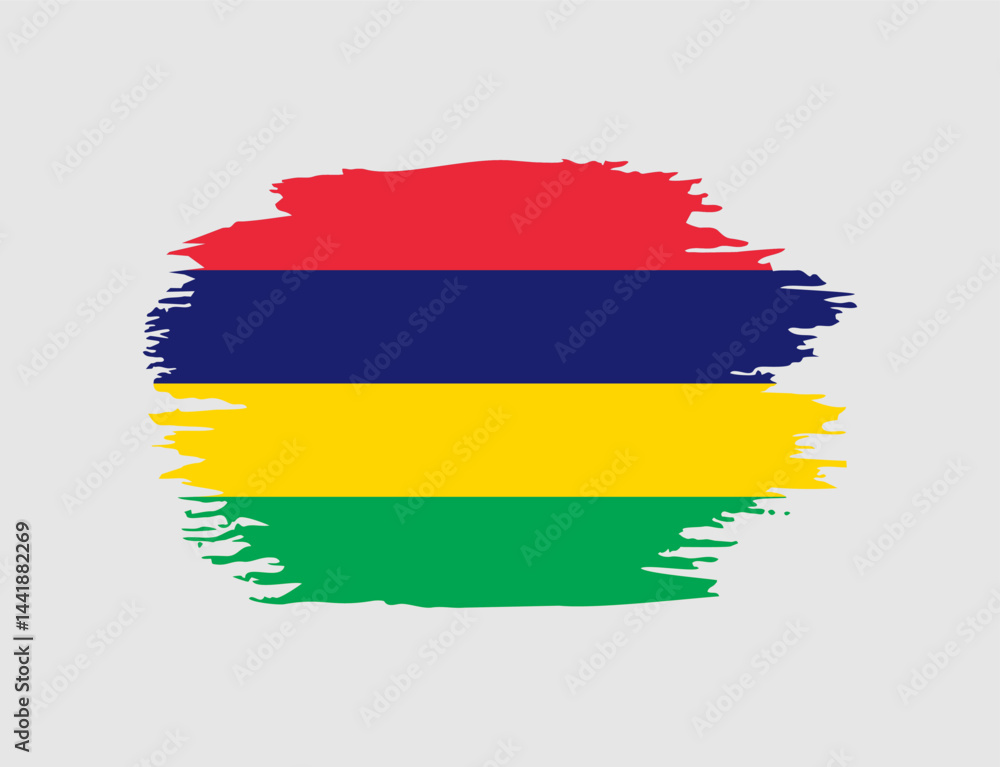 Obraz premium National Flag of Mauritius