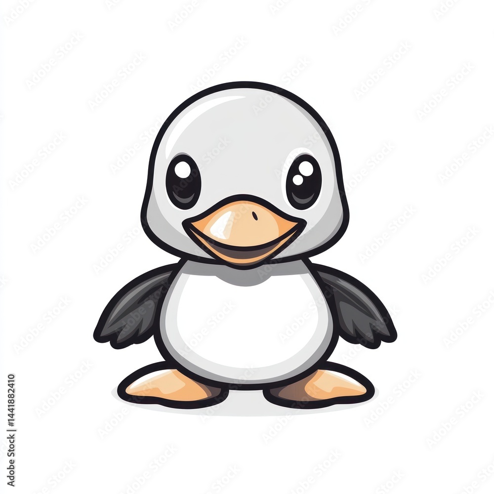 Obraz premium Cute Baby Duck Cartoon