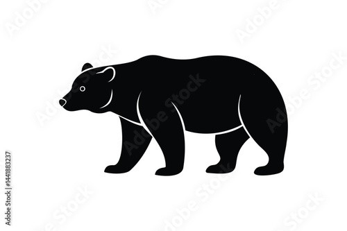 A Grizzly bear icon silhouette