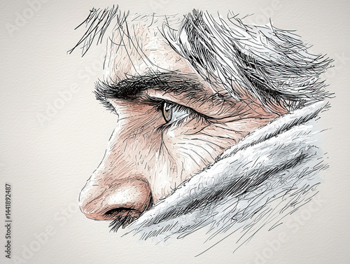 Eye sketch: A detailed repr...