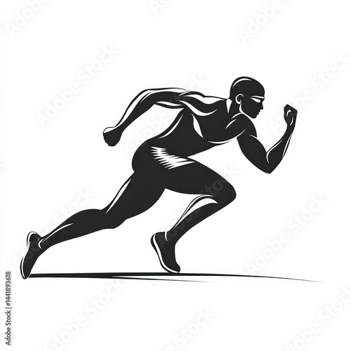 sprint silhouette , black a...
