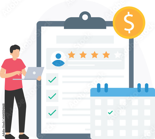 Customer support operator managing online bill payments on a large laptop screen, featuring cryptocurrency and credit card icons for smooth transaction assistance

