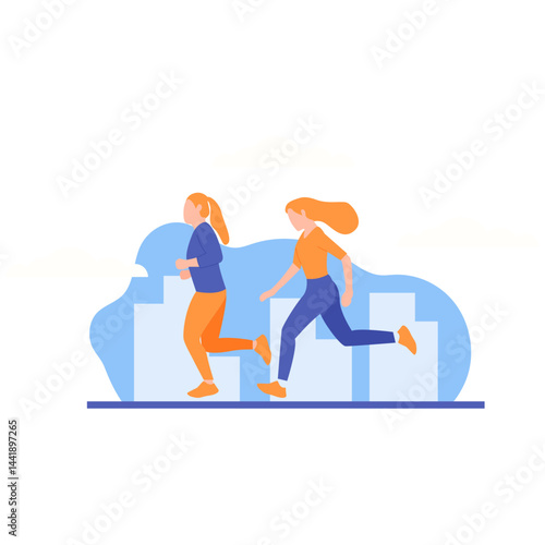 Jogging Illustration