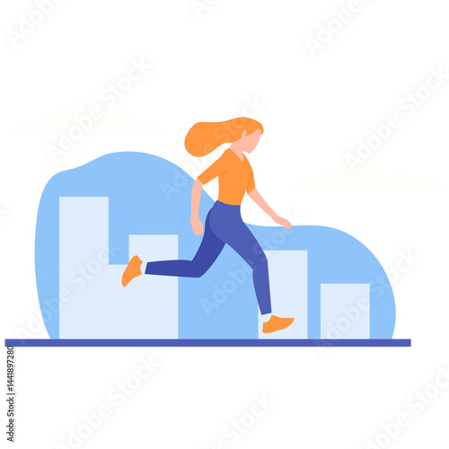 Jogging Illustration