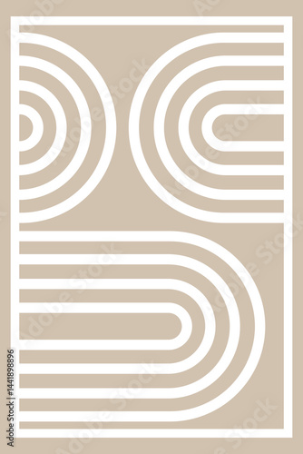 Modern Arch Wall Art  Vector Design