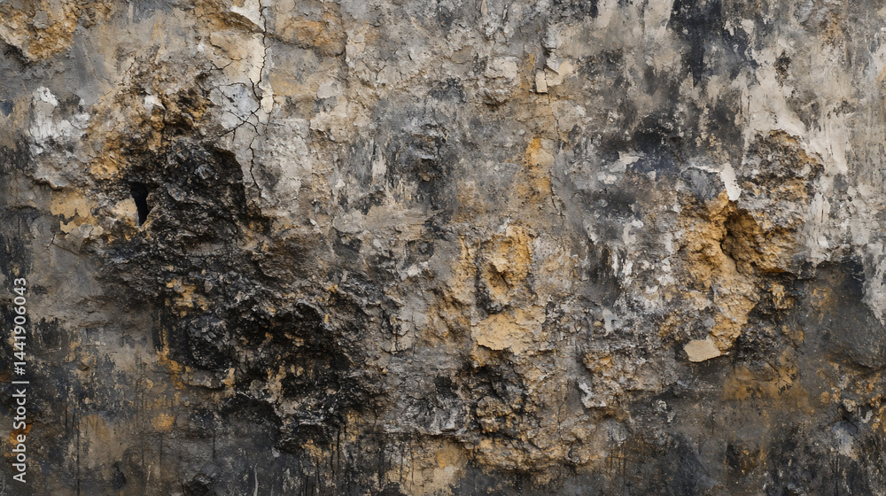 Naklejka premium Weathered stone wall texture