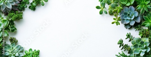 A row of plants with a variety of colors and sizes