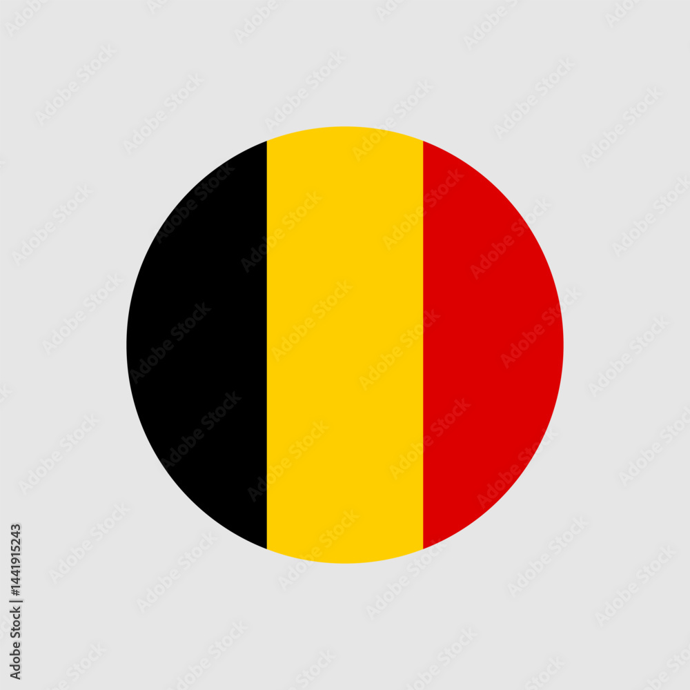 Fototapeta premium National Flag of Belgium