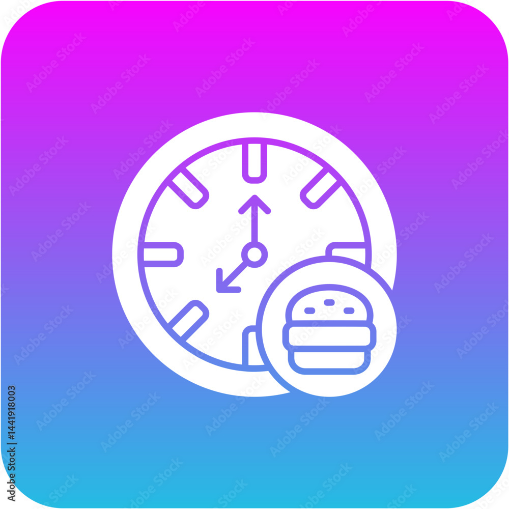 Fototapeta premium Lunch break Icon