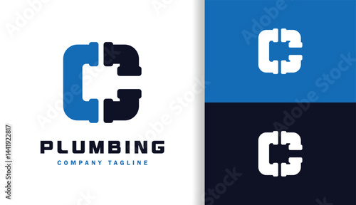 LETTER C PLUMBING LOGO