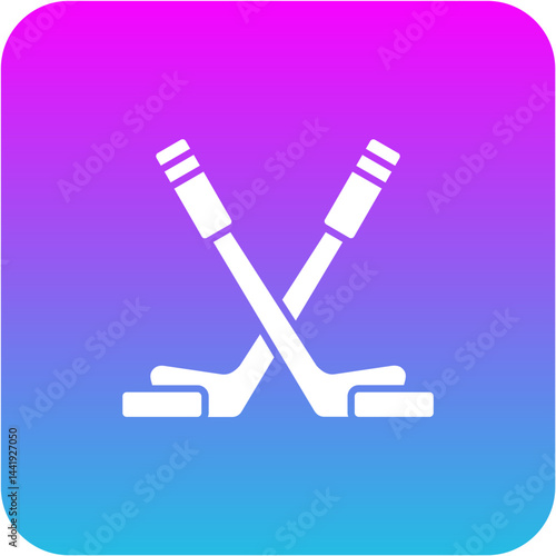 Canvas Print Ice Hockey Icon