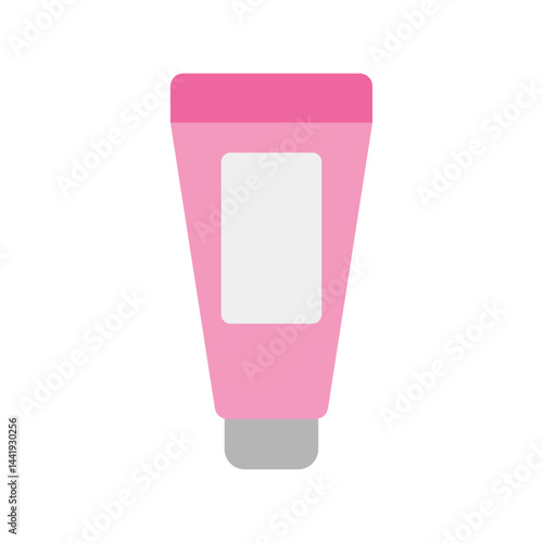 シンプルなクリームチューブのベクターイラスト：スキンケア、美容 - Simple Cream Tube Vector Illustration: Skincare, Beauty