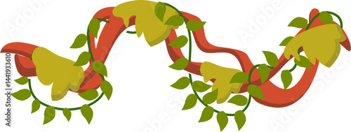 Jungle Liana Plants Illustration