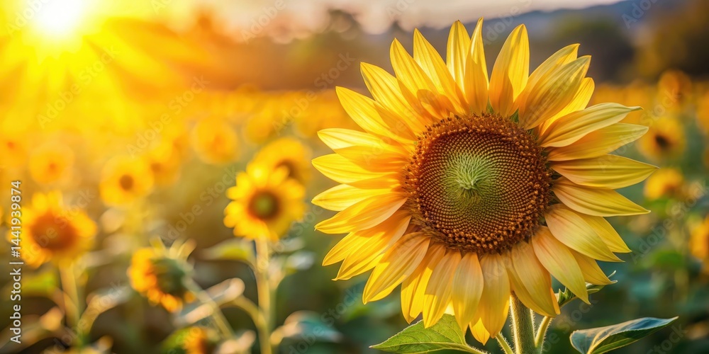 Obraz premium Delicate petals of a sunflower unfolding , golden, countryside, golden, countryside