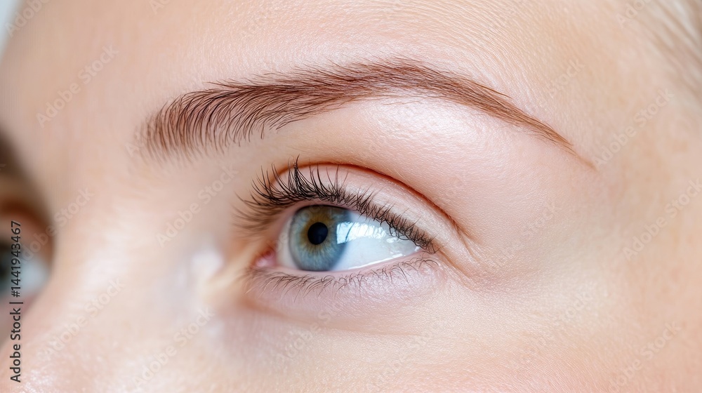 Fototapeta premium Close-up of a woman's eye, perfectly groomed