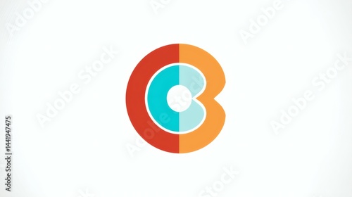 Modern Abstract Circular Logo Icon with Red Orange and Aqua Color on White Free Download Modern Abstract Circular Logo Icon with Red Orange and Aqua Color on White - GFXLoad