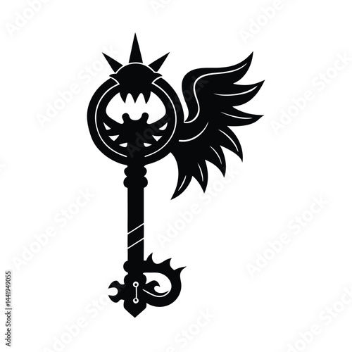 dragon shaped treasure key