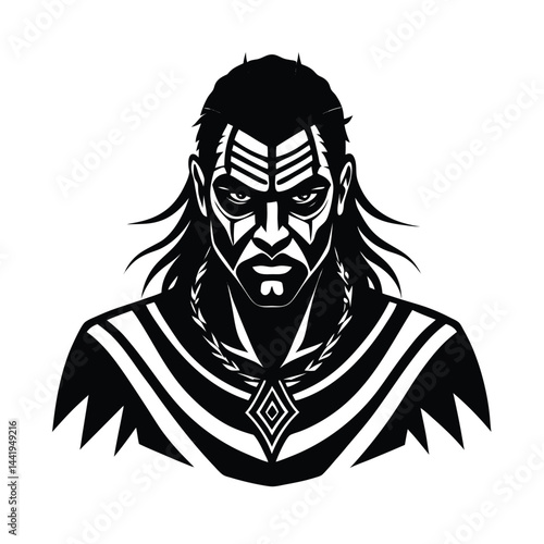 tribal warrior face paint