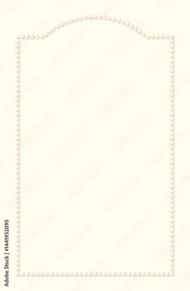 Pearl frame. Pastel color background. Subtle shadow. Perfect for creating letter paper, wedding invitations, welcome boards, food menus, and other elegant paper items. Pearl frame. Pastel color background. Subtle shadow. Perfect for creating letter paper, wedding invitations, welcome boards, food menus, and other elegant paper items.