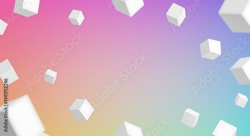 Chromatic Cubes in Flux AI Generated