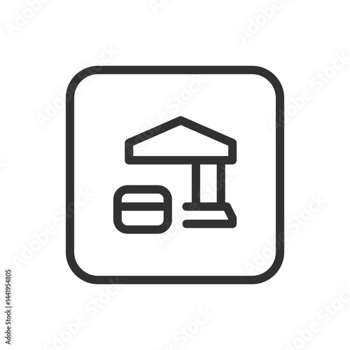 Bank Credit Card Icon – Secure Banking & Finance