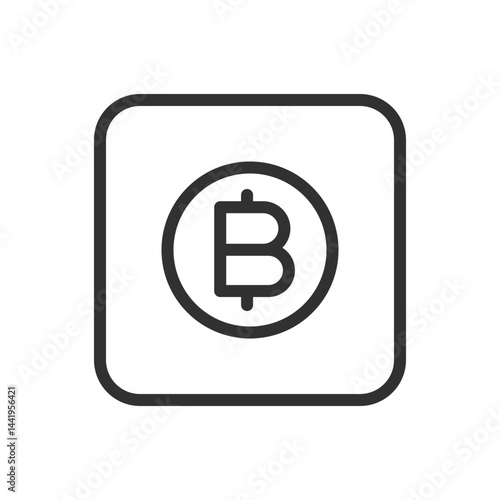 Bitcoin Icon – Digital Currency & Blockchain Symbol