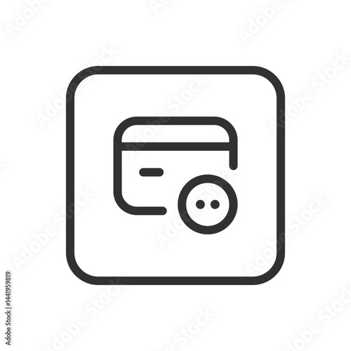 Credit Card More Menu Icon – Options or Settings Symbol for Card Management