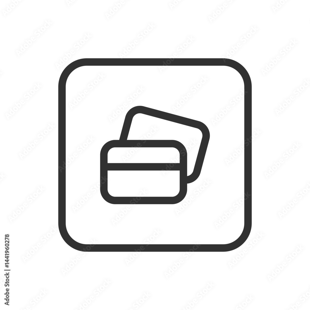 Credit Cards Icon – Stack of Cards for Payment & Finance Credit Cards Icon – Stack of Cards for Payment & Finance