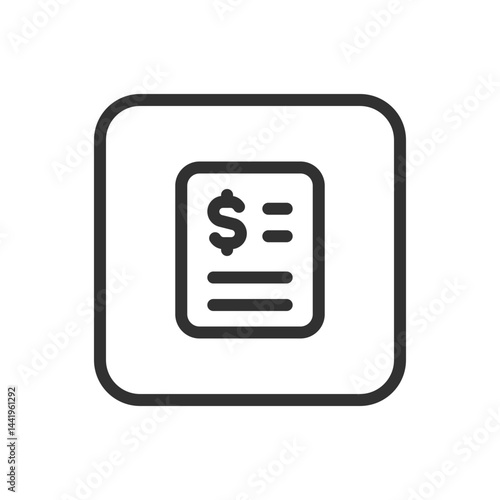 Invoice Accounting Icon – Financial Billing & Document Management