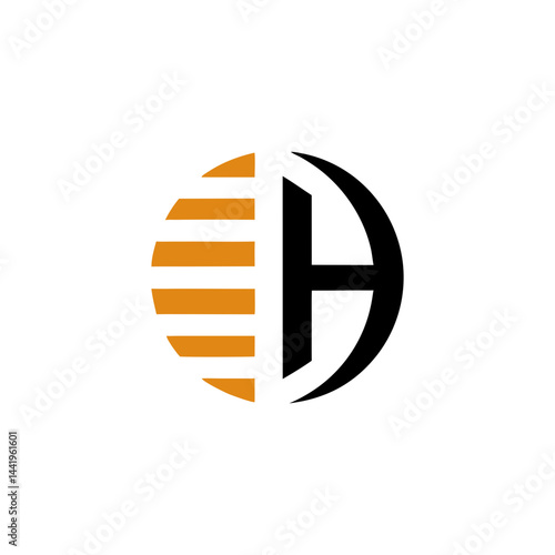 Abstract Crypto Nest Logo Transparent Background Digital Coin Symbol Gradient Orange and Dark Blue Minimal Vector Design for Fintech and Blockchain