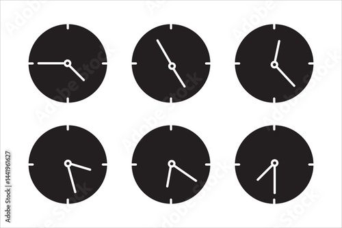 Vector illustration of prayer time icon on white background.