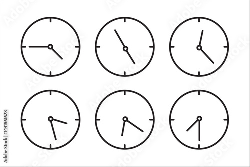 Vector illustration of prayer time icon on white background.