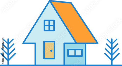 Wallpaper Mural House minimal logo icon silhouette isolated sign vector design illustration Torontodigital.ca