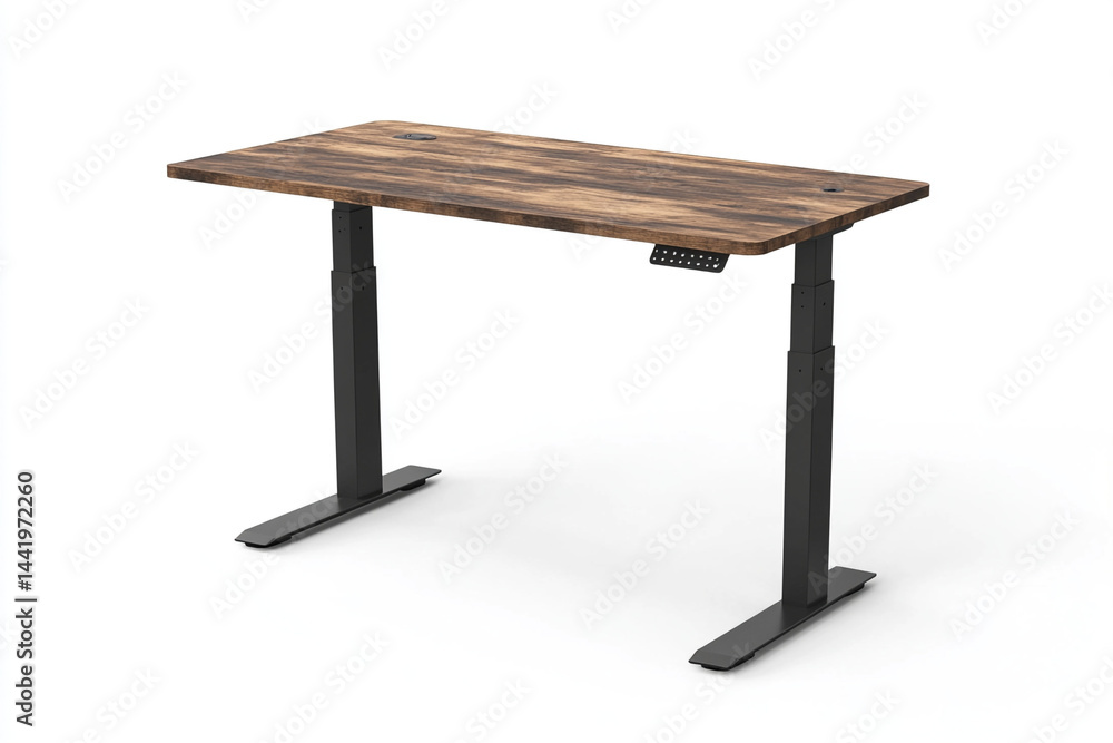 Electric Standing Desk with Adjustable Height and Sleek 3D Design for Modern Workspaces. Electric Standing Desk with Adjustable Height and Sleek 3D Design for Modern Workspaces.