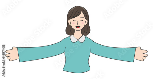 스승의날_두팔 벌려 안아주시는 선생님