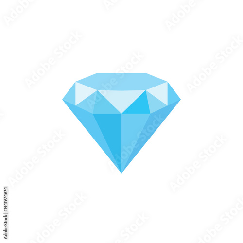 diamond gem stone crystal vector emoji illustration icon symbol sign sparkling