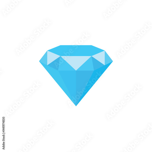 diamond gem stone crystal vector emoji illustration icon symbol sign sparkling